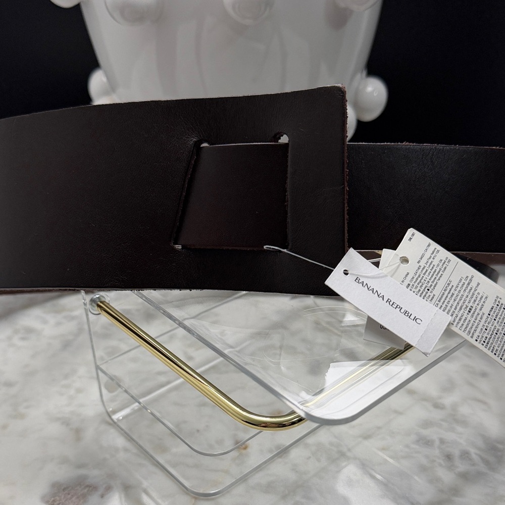 Banana Republic Rich Brown Leather Belt